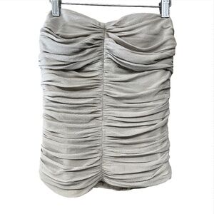 CLUB MONACO BUSTIER TOP Gray SIZE 2